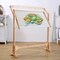 Large Adjustable Wood Cross Stitch Frame Floor Stand Needlework Embroidery Rack